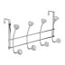 Croydex Over Door Jewel Multi Hook - Chrome (QM260341) - thumbnail image 3