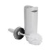 Croydex Plastic Toilet Brush And Holder - White/Grey (AJ500122) - thumbnail image 3