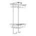 Croydex Small Two Tier Corner Basket - Chrome (QM260841) - thumbnail image 3