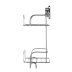 Croydex Stick 'N' Lock Two Tier Compact Basket - Chrome (QM295041) - thumbnail image 3
