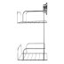 Croydex Stick 'N' Lock Two Tier Cosmetic Basket - Chrome (QM290541) - thumbnail image 3