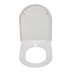 Croydex Telese D-Shaped Stick 'N' Lock Toilet Seat - White (WL610722H) - thumbnail image 3
