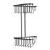 Croydex Two Tier Corner Basket - Matt Black (QM260221) - thumbnail image 3