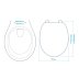 Croydex Vendee Soft Close Toilet Seat - White (WL401722H) - thumbnail image 3
