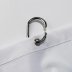 Croydex White Plain Shower Curtain (AF159022) - thumbnail image 3