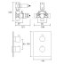 Deva Kaha Thermostatic Concealed Shower Valve - Chrome (KAHA 1DA) - thumbnail image 3