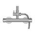 Gainsborough Round Dual Outlet Bar Mixer Shower - Chrome (GDRE) - thumbnail image 3