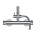 Gainsborough Square Dual Outlet Bar Mixer Shower - Chrome (GDSE) - thumbnail image 3