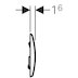 Geberit Kappa20 Dual Flush Plate - Gloss Chrome (115.228.21.1) - thumbnail image 3