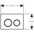 Geberit Omega20 Dual Flush Plate - Chrome (115.085.JQ.1) - thumbnail image 3