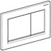 Geberit Omega30 dual flush plate - white/bright chrome (115.080.KJ.1) - thumbnail image 3