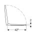 Geberit Selnova Compact Square Toilet Seat - White (501.929.01.1) - thumbnail image 3