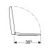 Geberit Selnova Compact Toilet Seat - White (501.877.00.1) - thumbnail image 3