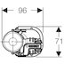 Geberit Type 360 fill valve bottom connection (1/2" plastic) (281.206.00.1) - thumbnail image 3