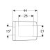 Geberit Xeno2 Toilet seat - White (500.833.01.1) - thumbnail image 3