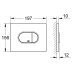 Grohe Arena Cosmopolitan Dual Flush Plate - Chrome (38858000) - thumbnail image 3
