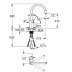 Grohe Concetto Single Lever Sink Mixer - Supersteel (32663DC3) - thumbnail image 3
