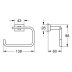 Grohe Essentials Cube Toilet Roll Holder - Brushed Hard Graphite (40507AL1) - thumbnail image 3