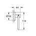 Grohe Essentials Toilet Roll Holder - Brushed Warm Sunset (40689DL1) - thumbnail image 3