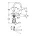 Grohe Eurosmart Cosmopolitan Single Lever Sink Mixer - Chrome (31481000) - thumbnail image 3