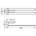 Grohe Selection Cube Double Towel Rail Bar - Chrome (40768000) - thumbnail image 3