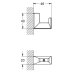 Grohe Selection Cube Robe Hook - Chrome (40782000) - thumbnail image 3