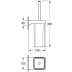 Grohe Selection Cube Toilet Brush Set - Chrome (40857000) - thumbnail image 3