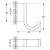Grohe Selection Single Robe Hook - Hard Graphite (41039A00) - thumbnail image 3