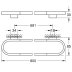 Grohe Selection Towel Rail - 800mm - Supersteel (41058DC0) - thumbnail image 3
