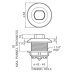 Grohe single flush pneumatic push button - chrome (38488000) - thumbnail image 3