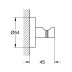 Grohe Start Robe Hook - Matt Black (411732430) - thumbnail image 3
