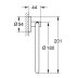 Grohe Start Towel Ring - Matt Black (411742430) - thumbnail image 3