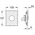 Grohe Surf Single Flush Plate - Chrome (38574000) - thumbnail image 3