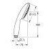 Grohe Vitalio Start 110 1 Spray Shower Head - Chrome (26946004) - thumbnail image 3