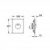 Grohe Skate dual flush single hose WC wall plate - chrome (38862000) - thumbnail image 3