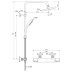 Ideal Standard Ceratherm T25 exposed thermostatic shower system with Idealrain 200mm round rainshowe (A7209AA) - thumbnail image 3