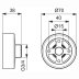 Ideal Standard Idealrain fast fix connection set for exposed shower valves (BD198AA) - thumbnail image 3