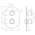 Methven Kaha Dual Outlet Thermostatic Concealed Shower Valve - Chrome (KAHA 2D) - thumbnail image 3