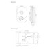 Mira Zest White/chrome - 7.5kW (1539.200) - thumbnail image 3