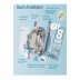 MX Thermostatic Care 2 QI electric shower 9.5kW - white/chrome (GD2) - thumbnail image 3
