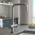 Sauber Astano 3-in-1 Instant Boiling Water Kitchen Tap - Brushed Steel (PDT-000208-215-52) - thumbnail image 3