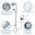 Triton Amore DuElec Dual Electric Shower 9.5kW - White Gloss (GEAMDU91) - thumbnail image 3