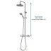 Triton Dene Dual Cool Touch Diverter Bar Mixer Shower - Chrome (UNDETHBMDIV) - thumbnail image 3