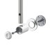 Triton Inclusive Care Shower Rail Kit With Grab Riser Rail - 940mm - Chrome/White (GAOMDGF1) - thumbnail image 3