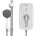 Triton Omincare Ultra Plus Thermostatic Electric Shower With Grab Riser Rail 8.7kW - White (CINCULTP08WGRB) - thumbnail image 3