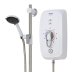 Triton Omincare Ultra Plus Thermostatic Electric Shower With Grab Riser  Rail 9.8kW - White (CINCULTP09WGRB) - thumbnail image 3