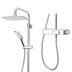 Triton Push Button Diverter Dual Bar Mixer Shower - Chrome (PBDIVCHR) - thumbnail image 3