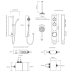 Aqualisa iSystem concealed digital shower digital with adj & ceiling fixed shower heads - HP/Combi (ISD.A1.BV.DVFC.21) - thumbnail image 4
