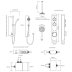 Aqualisa iSystem Concealed Digital Shower Digital With Adj & Ceiling Fixed Shower Heads - HP/Combi (ISD.A1.BV.DVFC.21) - thumbnail image 4