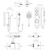 Aqualisa iSystem concealed digital shower with adjustable and wall fixed shower heads - HP/Combi (ISD.A1.BV.DVFW.21) - thumbnail image 4